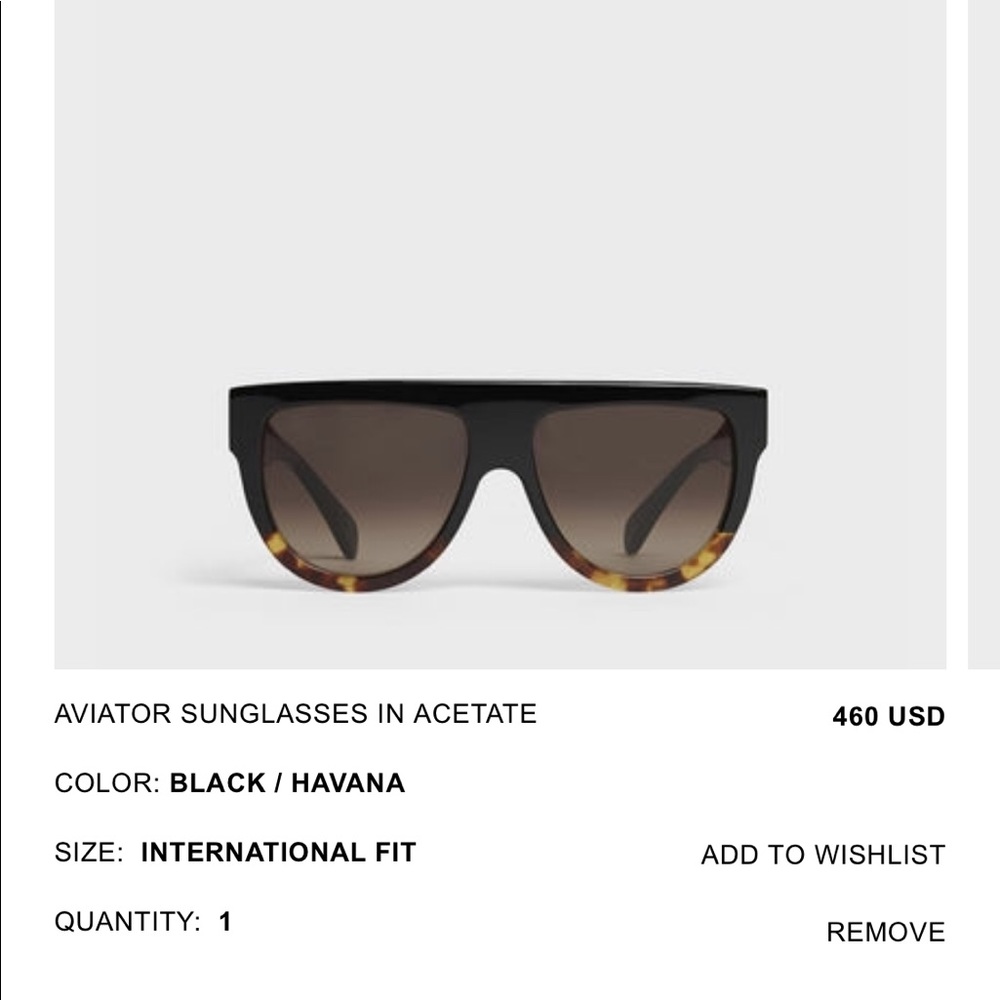 Celine Aviator Sunglasses